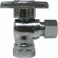 Proline 5/8 In. OD x 1/4 In. C Quarter Turn Angle Valve 190-031HC